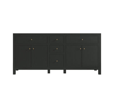 Sonoma 72 in W x 22 in D Free Standing Reeded Double Sink Bathroom Vanity
