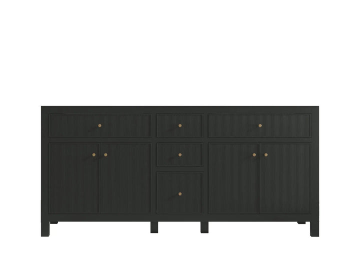 Sonoma 72 in W x 22 in D Free Standing Reeded Double Sink Bathroom Vanity - photo 7