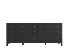 Sonoma 84 in W x 22 in D Free Standing Reeded Double Sink Bathroom Vanity - photo 7