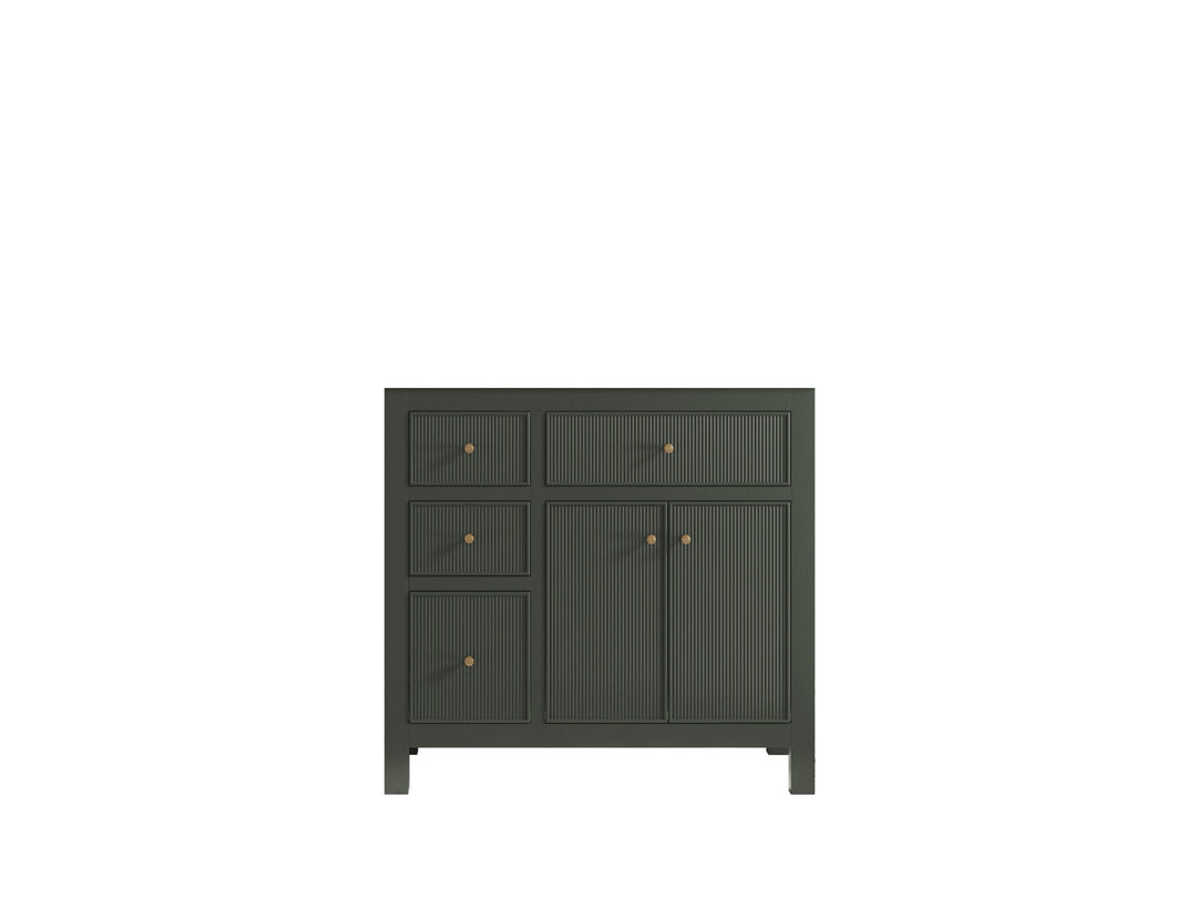 Sonoma 36 in. W x 22 in. D Right Offset Sink Bathroom Vanity | 
              
                Pewter Green
                
                  
             - SON_PGN_WHQZ_36R - photo №6