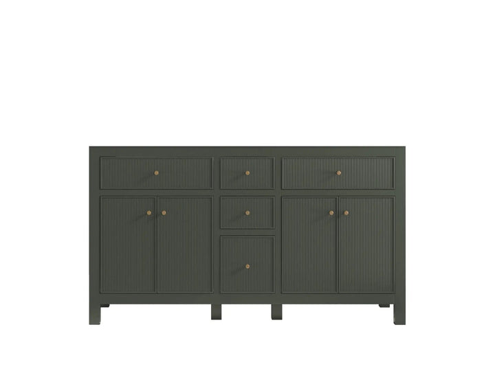 Sonoma 60 in W x 22 in D Free Standing Reeded Double Sink Bathroom Vanity - photo 7