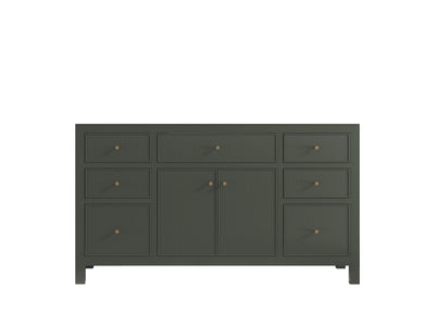 Sonoma 60 in W x 22 in D Free Standing Reeded Single Sink Bathroom Vanity
