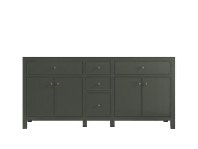 Sonoma 72 in W x 22 in D Free Standing Reeded Double Sink Bathroom Vanity