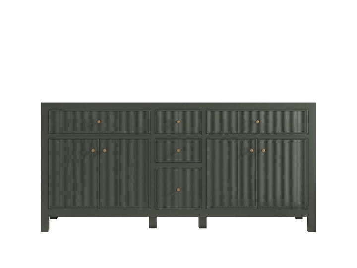Sonoma 72 in W x 22 in D Free Standing Reeded Double Sink Bathroom Vanity - photo 7