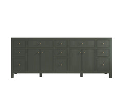 Sonoma 84 in W x 22 in D Free Standing Reeded Double Sink Bathroom Vanity - photo 7