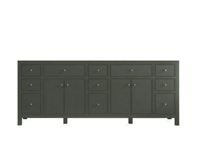 Sonoma 84 in W x 22 in D Free Standing Reeded Double Sink Bathroom Vanity