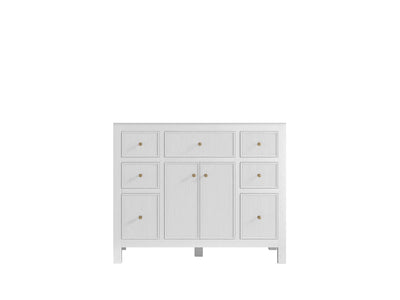 Sonoma 42 in. W x 22 in. D Single Sink Bathroom Vanity in White with countertop - Cabinet Only