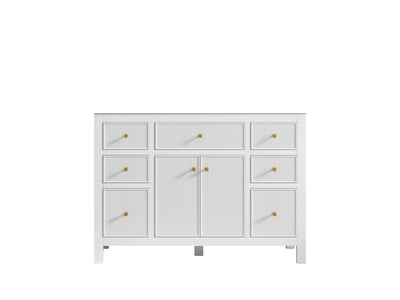 Sonoma 48 in. W x 22 in. D Single Sink Bathroom Vanity in White with countertop - Cabinet Only