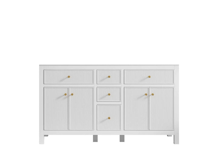 Sonoma 60 in W x 22 in D Free Standing Reeded Double Sink Bathroom Vanity - photo 7