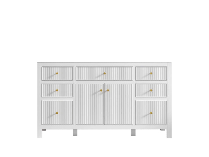 Sonoma 60 in W x 22 in D Free Standing Reeded Single Sink Bathroom Vanity - photo 7