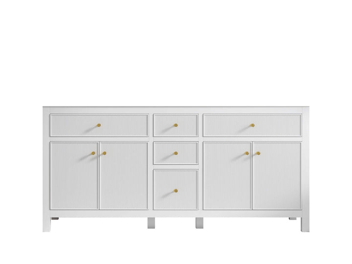 Sonoma 72 in W x 22 in D Free Standing Reeded Double Sink Bathroom Vanity - photo 7