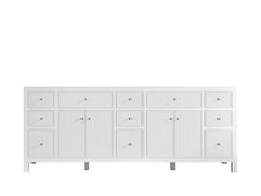 Sonoma 84 in W x 22 in D Free Standing Reeded Double Sink Bathroom Vanity - photo 7