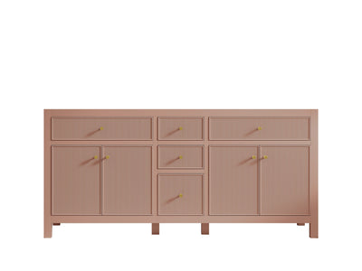 Sonoma 72 in W x 22 in D Free Standing Reeded Double Sink Bathroom Vanity