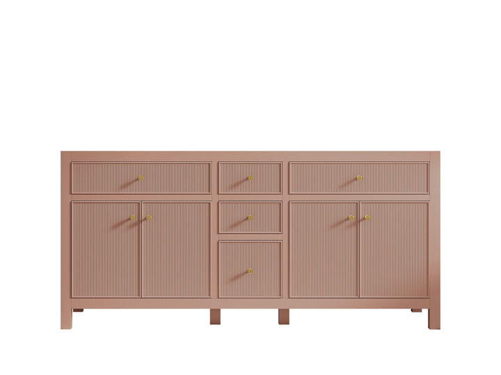 Sonoma 72 in W x 22 in D Free Standing Reeded Double Sink Bathroom Vanity - photo 7