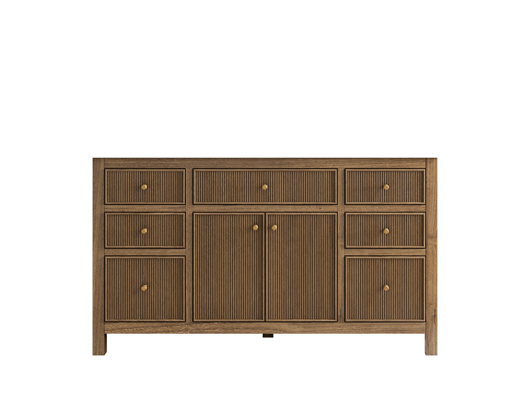 Sonoma Teak Wood 60 in. W x 22 in. D Single Sink Bathroom Vanity