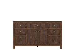 Sonoma Reeded Teak Wood 60 in. W x 22 in. D Single Sink Bathroom Vanity - photo 6