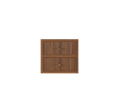 Sonoma Floating Teak 24-inch bathroom vanity cabinet in Dark Natural Teak