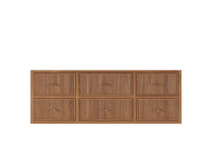 Sonoma Reeded Floating Teak 60 in. W x 22 in. D Single Sink Bathroom Vanity - photo 24