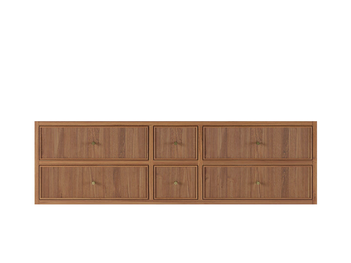 Sonoma Floating Teak 72 in. W x 22 in. D Double Sink Bathroom Vanity - photo 24