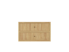 Sonoma Reeded Floating Teak 36 in. W x 22 in. D Center Sink Bathroom Vanity - photo 24