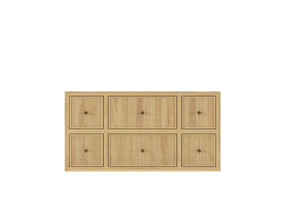Sonoma Reeded Floating Teak 42 in. W x 22 in. D Single Sink Bathroom Vanity