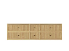 Sonoma Reeded Floating Teak 72 in. W x 22 in. D Double Sink Bathroom Vanity - photo 24