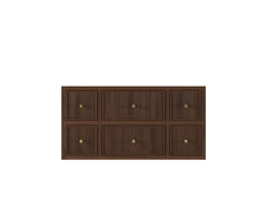 Sonoma Reeded Floating Teak 42 in. W x 22 in. D Single Sink Bathroom Vanity - photo 25