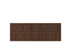 Sonoma Reeded Floating Teak 60 in. W x 22 in. D Double Sink Bathroom Vanity - photo 25