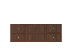 Sonoma Reeded Floating Teak 60 in. W x 22 in. D Single Sink Bathroom Vanity - photo 25