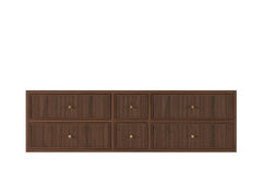 Sonoma Reeded Floating Teak 72 in. W x 22 in. D Double Sink Bathroom Vanity - photo 25