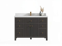 Sonoma 48 in W x 22 in D Free Standing Reeded Single Sink Bathroom Vanity - photo 1