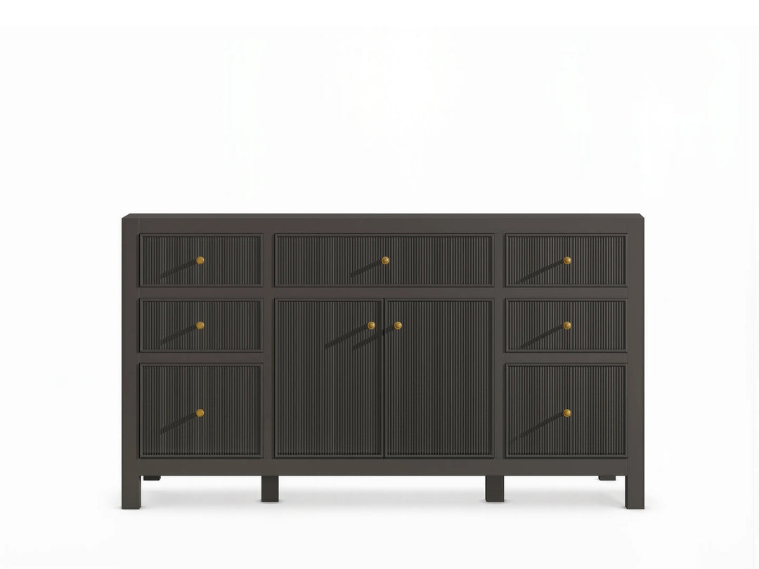 Sonoma 60 in W x 22 in D Free Standing Reeded Single Sink Bathroom Vanity | 
              
                Urbane Bronze
                
                  
             - SON_URB_WHQZ_60S - photo №3