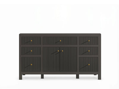 Sonoma 60 in W x 22 in D Free Standing Reeded Single Sink Bathroom Vanity