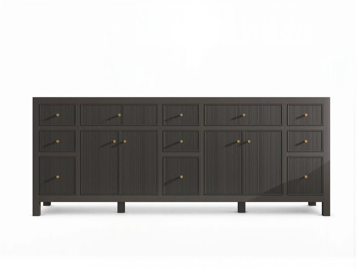 Sonoma 84 in W x 22 in D Free Standing Reeded Double Sink Bathroom Vanity - photo 3
