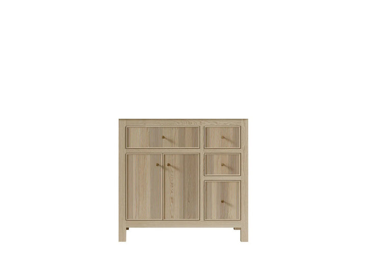 Sonoma White Oak 36 in. W x 22 in. D Left Offset Sink Bathroom Vanity - photo 24