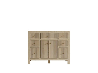 Sonoma Oak 42 in. W x 22 in. D Single Sink Bathroom Vanity in Dark Natural  - Cabinet Only
