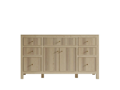 Sonoma Oak 60 in. W x 22 in. D Single Sink Bathroom Vanity in Dark Natural  - Cabinet Only