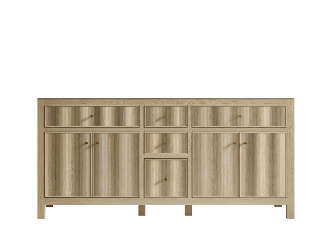 Sonoma Oak 72 in. W x 22 in. D Double Sink Bathroom Vanity in Dark Natural  - Cabinet Only