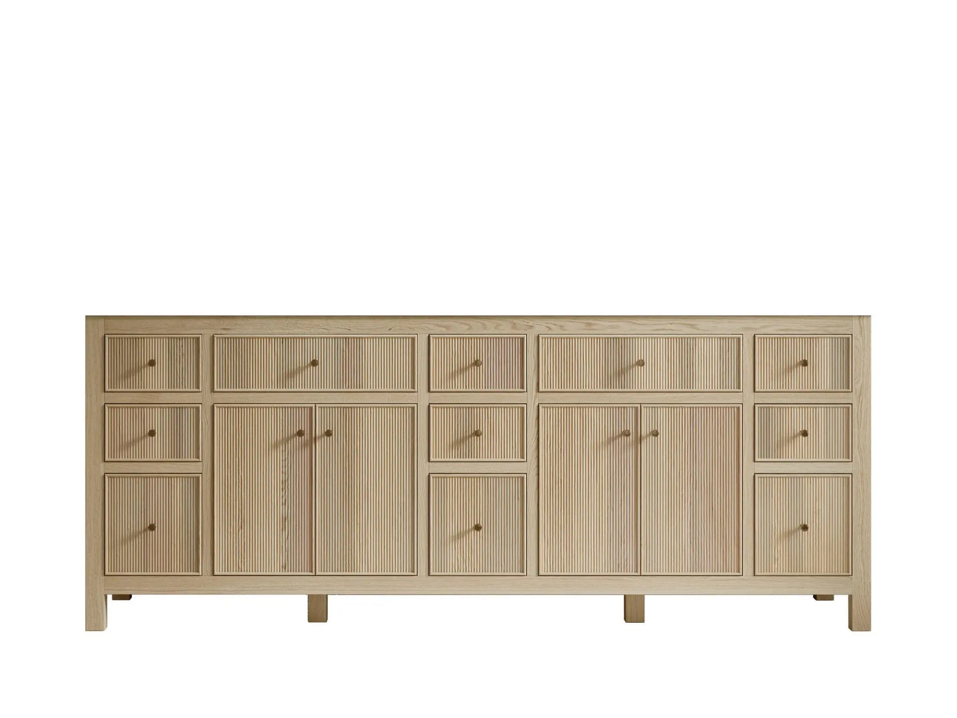 Sonoma Oak 84 in. W x 22 in. D Double Sink Bathroom Vanity in Dark Natural  - Cabinet Only