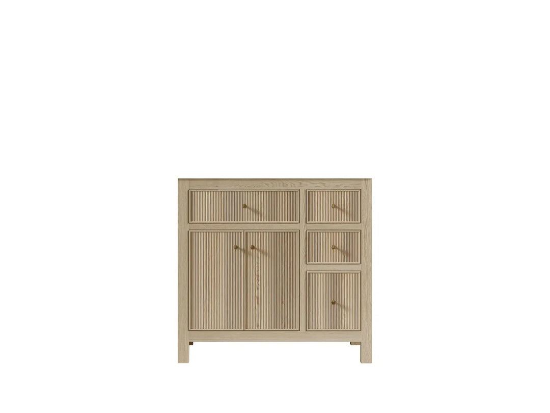 Sonoma White Oak 36 in. W x 22 in. D Center Sink Bathroom Vanity