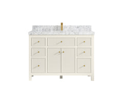 Sonoma 48 in W x 22 in D Free Standing Reeded Single Sink Bathroom Vanity - photo 19