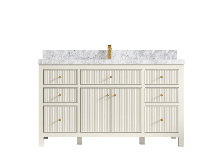 Sonoma 60 in W x 22 in D Free Standing Reeded Single Sink Bathroom Vanity - photo 19