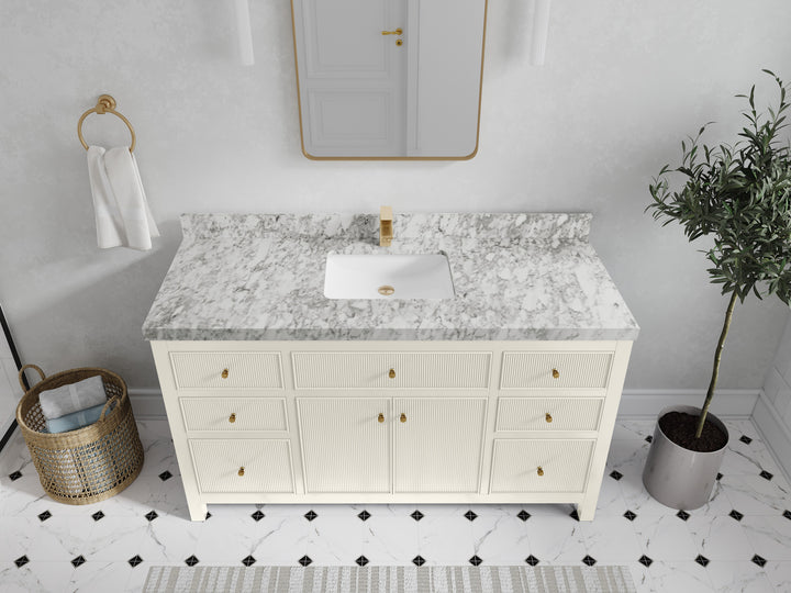 Sonoma 60 in W x 22 in D Free Standing Reeded Single Sink Bathroom Vanity - photo 18