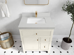 Sonoma 30 in W x 22 in D Reeded Free Standing Single Sink Bathroom Vanity - photo 19