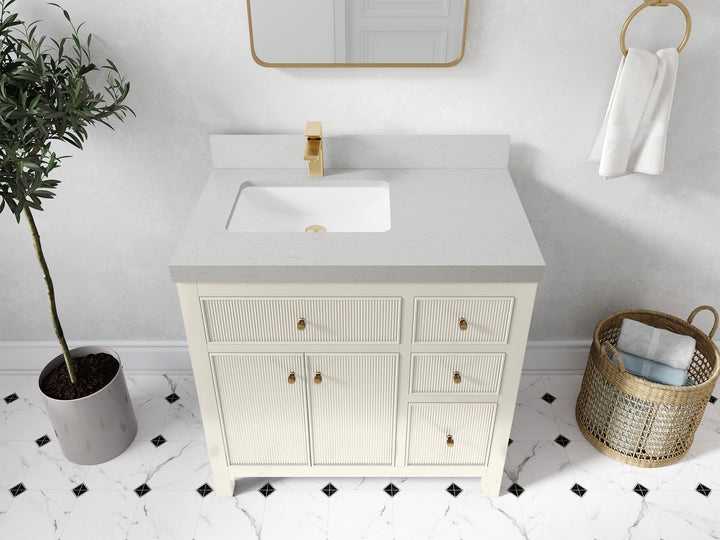 Sonoma 36 in. W x 22 in. D Left Offset Sink Bathroom Vanity - photo 19