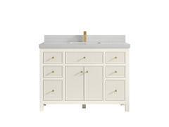 Sonoma 48 in W x 22 in D Free Standing Reeded Single Sink Bathroom Vanity - photo 21