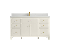 Sonoma 60 in W x 22 in D Free Standing Reeded Single Sink Bathroom Vanity - photo 21