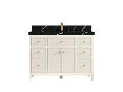 Sonoma 48 in W x 22 in D Free Standing Reeded Single Sink Bathroom Vanity - photo 9
