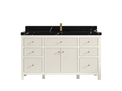 Sonoma 60 in W x 22 in D Free Standing Reeded Single Sink Bathroom Vanity - photo 9