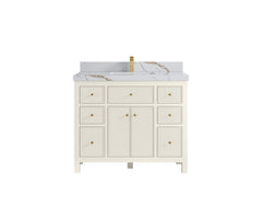 Sonoma 42 in W x 22 in D Free Standing Reeded Single Sink Bathroom Vanity - photo 11